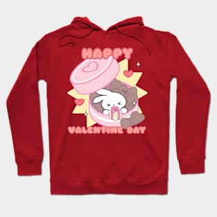 Cute Bunny: Happy Valentine day Hoodie